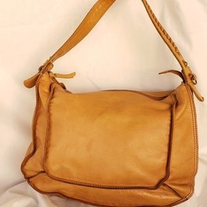 Vintage Lucky Brand Leather Hobo Bag